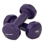 Činka aerobic 2 x 1 kg TUNTURI Vinyl fialová