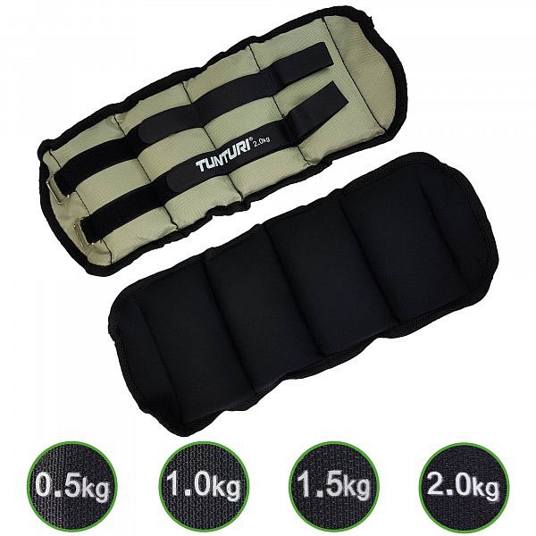 Závaží na zápěstí / kotník TUNTURI  nylon 2 x 2 kg
