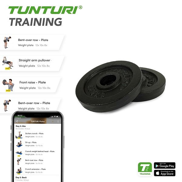 Kotouč litinový 1,25 kg TUNTURI pár